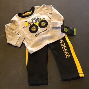 NWT John Deere Construction Baby Boy Set